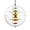 Globe, Brass Finish pendel Ø40 af Verner Panton