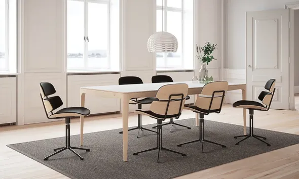 GM 3700 RO Spisebord, hvid fra Naver Collection