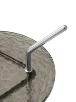 Halten SH9 Sidebord, polished steel & smoked glass fra &Tradition
