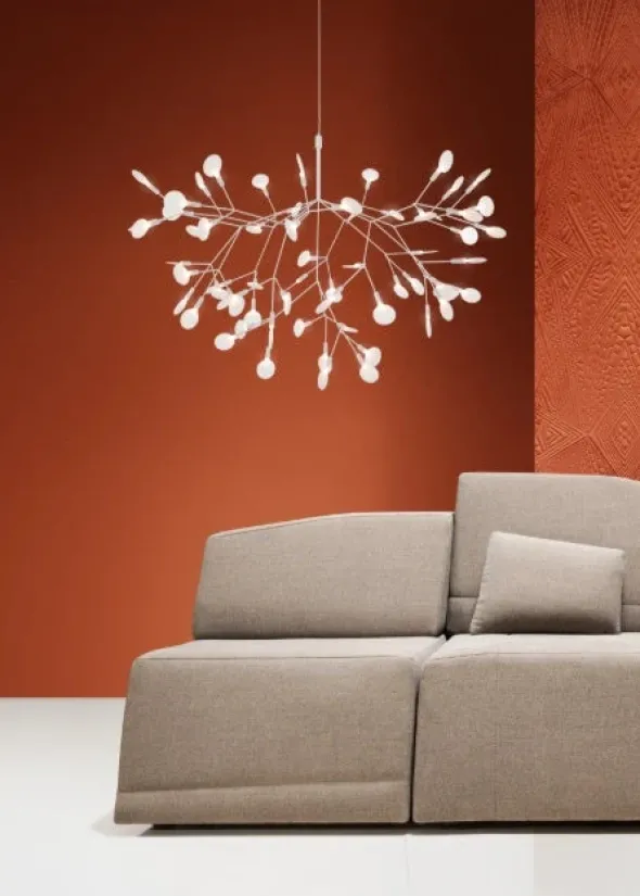 Heracleum III Suspended, Small, nickel fra Moooi