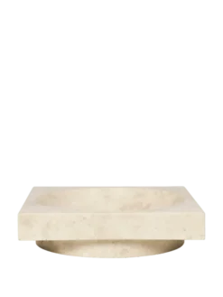 Hew low centrepiece, travertin fra Ferm Living