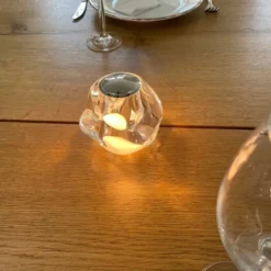 ICE BALL Portable Bordlampe, krom fra Loom Design
