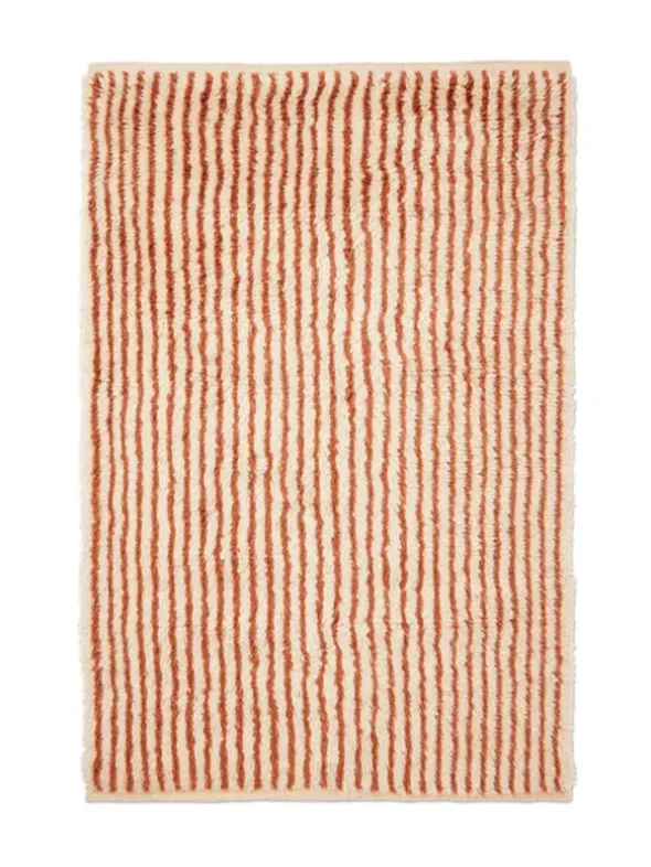 Kami Knotted Rug, red brown fra Ferm Living