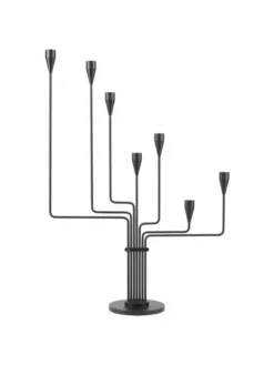 Karlsvognen Table Lysestage, sort fra Piet Hein