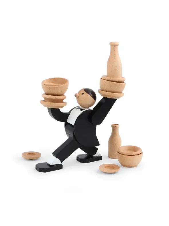 Kikkerland Don't Tip The Waiter, stacking game