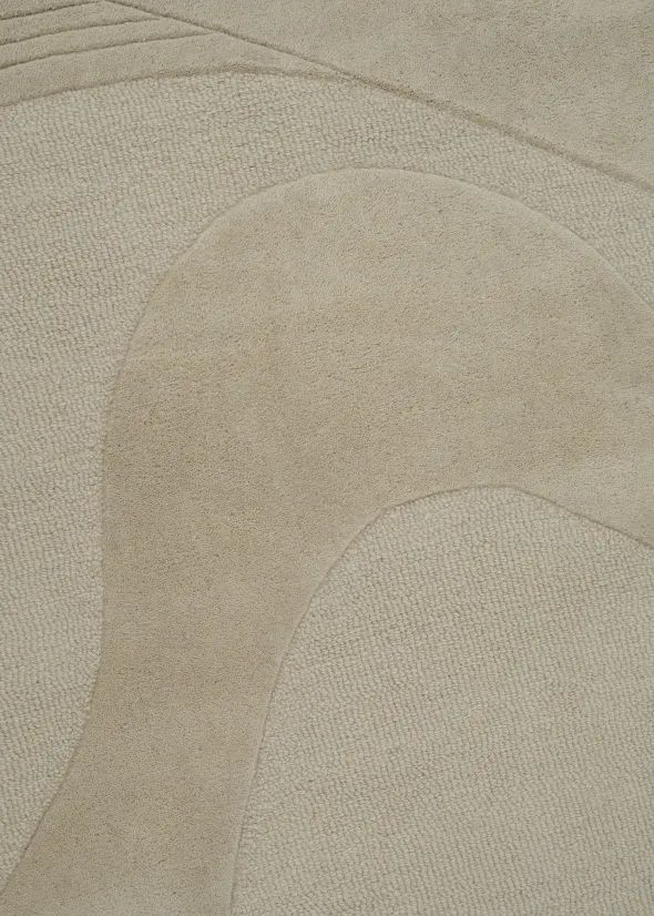 Kindle Poetry gulvtæppe, Cream fra Linie Design