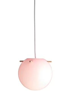 Koi Pendel, rose/brass Ø25 fra Frandsen