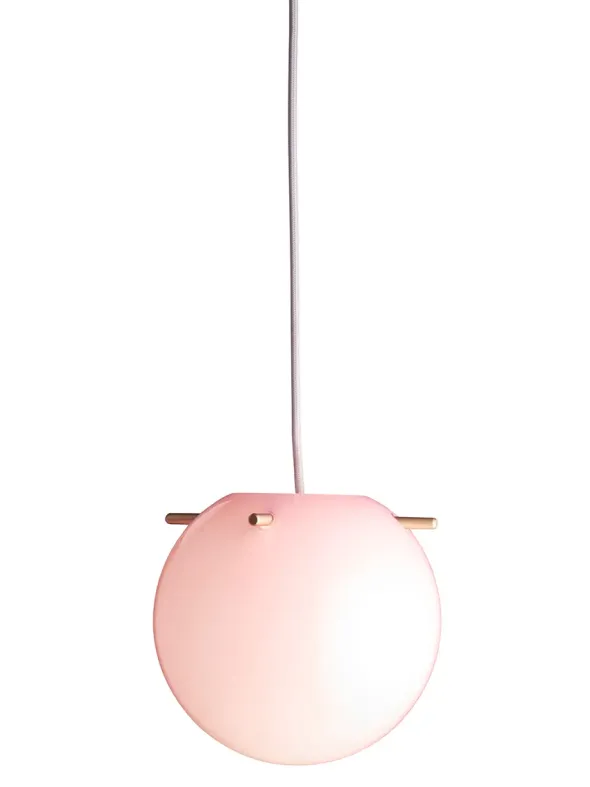 Koi Pendel, rose/brass Ø25 fra Frandsen