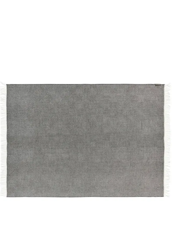 La Paz Plaid, dark grey fra Silkeborg Uldspinderi