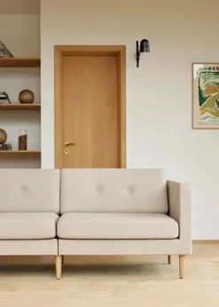 L42 Firhøj Sofa 3-Personers, beige fra FDB Møbler