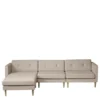 L42 Firhøj Sofa 3-Personers m. chaiselong, beige fra FDB Møbler