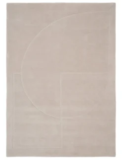 Lineal Poem Tæppe, Beige fra Linie Design