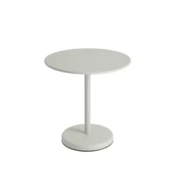 Linear Steel cafébord Ø70 cm, H73 cm fra Muuto