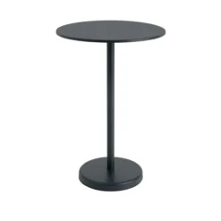 Linear Steel cafébord Ø70 cm, H105 cm fra Muuto