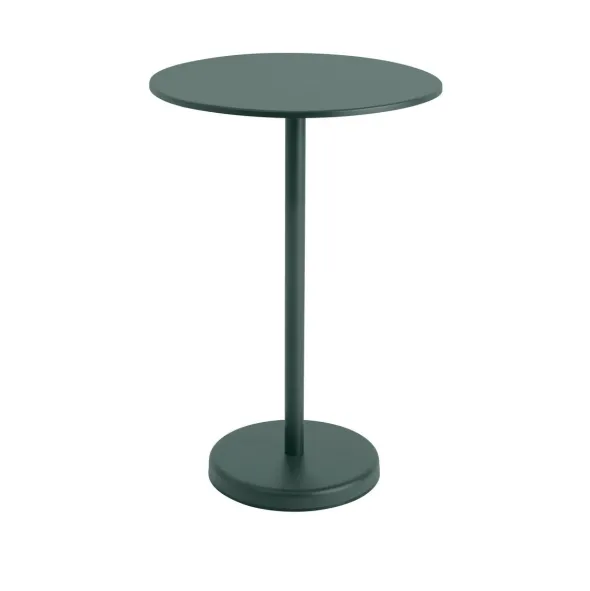 Linear Steel cafébord Ø70 cm, H105 cm fra Muuto