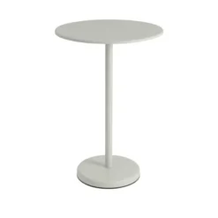 Linear Steel cafébord Ø70 cm, H105 cm fra Muuto