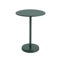 Linear Steel cafébord Ø70 cm, H95 cm fra Muuto