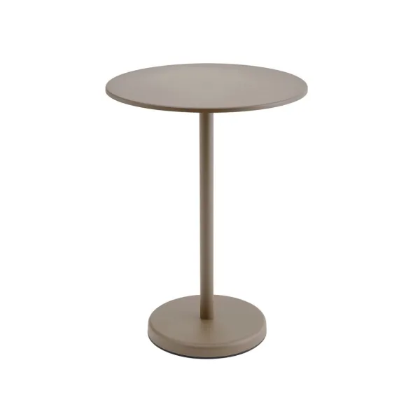 Linear Steel cafébord Ø70 cm, H95 cm fra Muuto