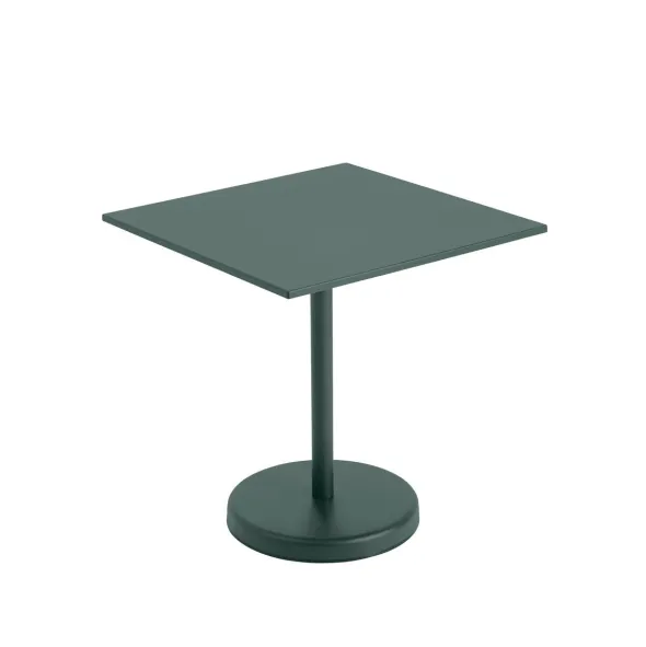 Linear Steel cafébord 70x70cm, H73 cm fra Muuto