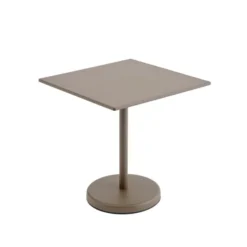Linear Steel cafébord 70x70cm, H73 cm fra Muuto
