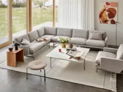 Lissoni PL117S Hjørnesofa, Clay 012 fra Fritz Hansen