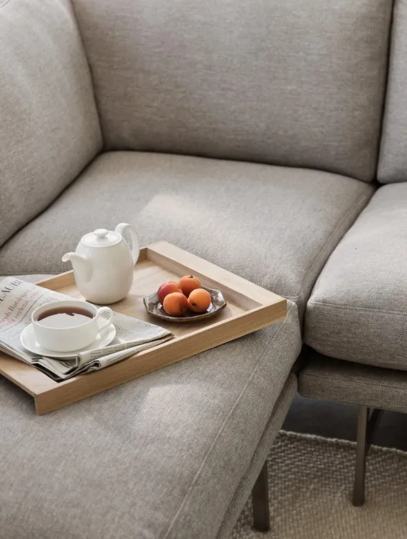 Lissoni PL117S Hjørnesofa, Clay 012 fra Fritz Hansen