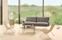 Lissoni Sofa, 2 pers. 168 cm fra Fritz Hansen