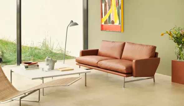 Lissoni Sofa, 2 pers. 168 cm fra Fritz Hansen
