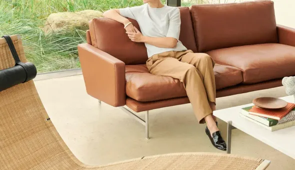 Lissoni Sofa, 2 pers. 168 cm fra Fritz Hansen