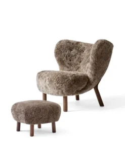 Little Petra inkl. skammel, Sheepskin Sahara fra &Tradition