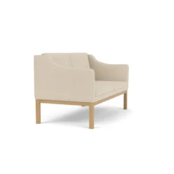 L45 MK154 2 pers. sofa, beige tekstil af Mogens Koch
