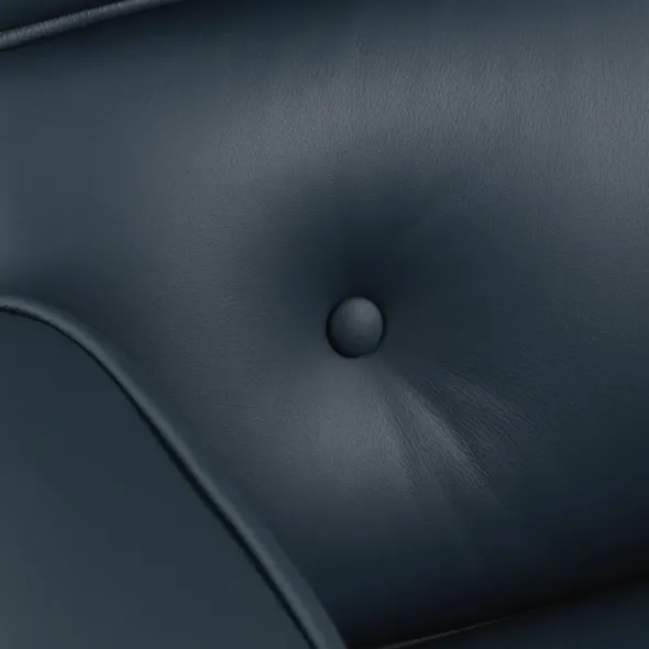 Lobby Chair ES 104 kontorstol, sort læder fra Vitra