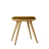 Low Stool, olieret eg, Kvadrat Baru 0450 , 47 cm skammel fra Mater