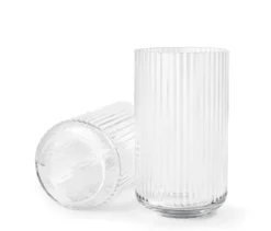 Lyngbyvasen i klar glas fra Lyngby Porcelæn