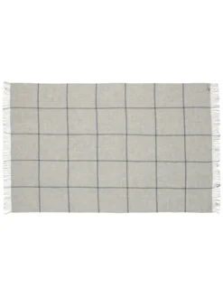 Mandø Plaid, light grey fra Silkeborg Uldspinderi