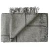 Mandø Plaid, medium grey fra Silkeborg Uldspinderi