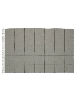 Mandø Plaid, medium grey fra Silkeborg Uldspinderi