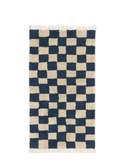 Mara Washable Rug 90 x 150 cm, deep blue fra Ferm Living