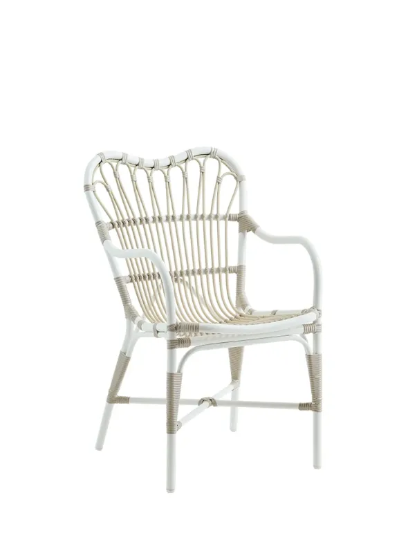 Margret Udendørs Spisestol, Dove White fra Sika-Design