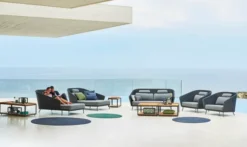 Mega Daybed, venstre, inkl. hyndesæt fra Cane-line