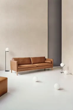 MH2614/MH2615 sofa, Frej læder fra Mogens Hansen
