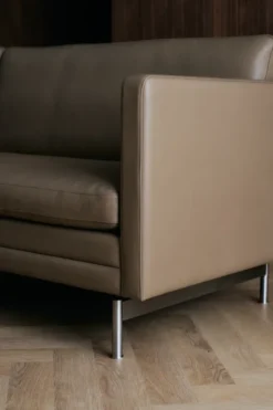 MH276 3 pers. sofa i Baltique anilinlæder fra Mogens Hansen