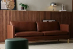 MH276 3 pers. sofa i Baltique anilinlæder fra Mogens Hansen