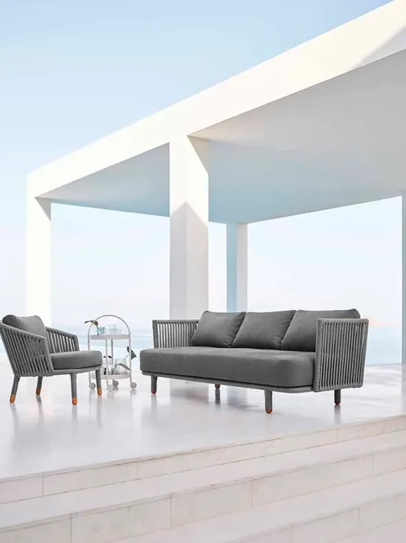 Moments 3 pers. Sofa inkl. hynder fra Cane-line
