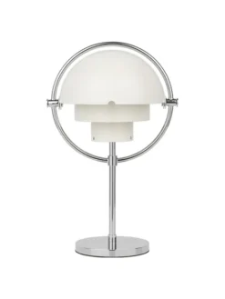 Multi-Lite Portable Bordlampe, krom/hvid fra GUBI