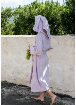 Naram badekåbe, Lilac & Neon Yellow fra Bongusta