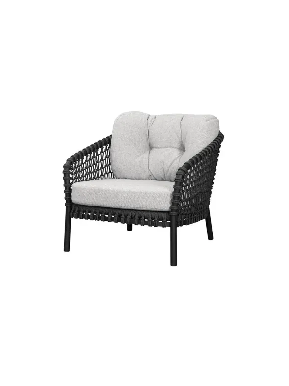 Ocean Large Loungestol, soft rope fra Cane-line