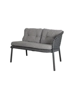 Ocean 2-pers. Sofa, venstre modul, Soft Rope fra Cane-line