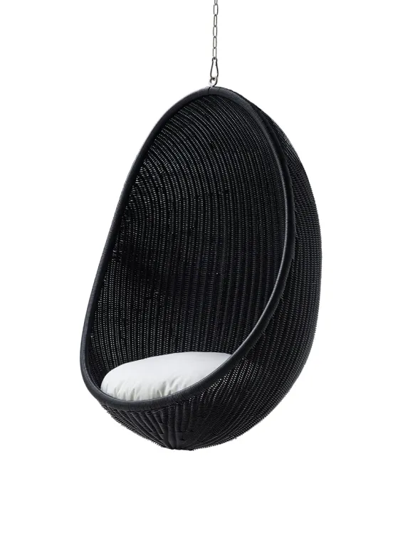 Outdoor Hanging Egg, Black af Nanna Ditzel
