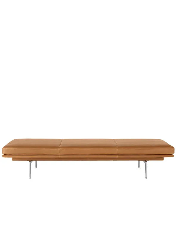Outline Daybed, cognac leather fra Muuto
